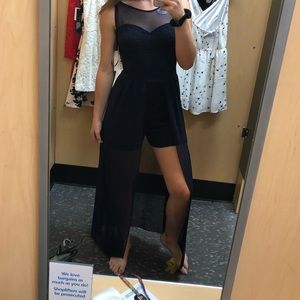 Cute Romper with draped back!!